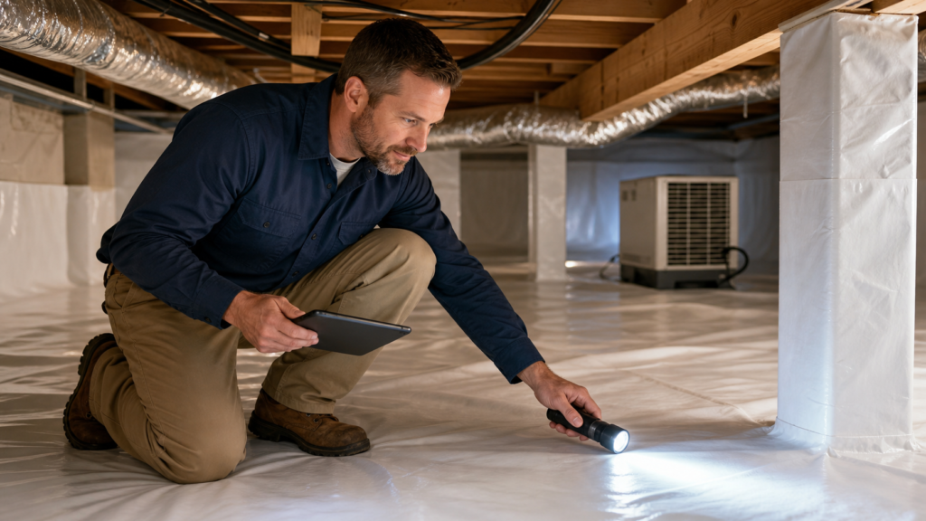 Greenville crawl-space inspection